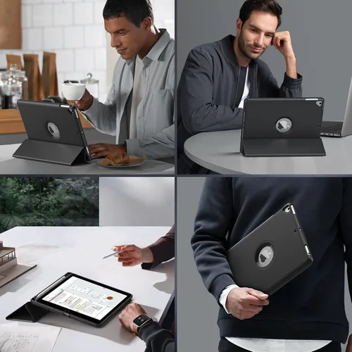 Miniatura 8 de MoKo - Funda para iPad 9.7 pulgadas (6.ª / 5.ª Generación, modelo 2018 / 2017) con soporte para Apple Pencil, cubierta inteligente delgada con logo