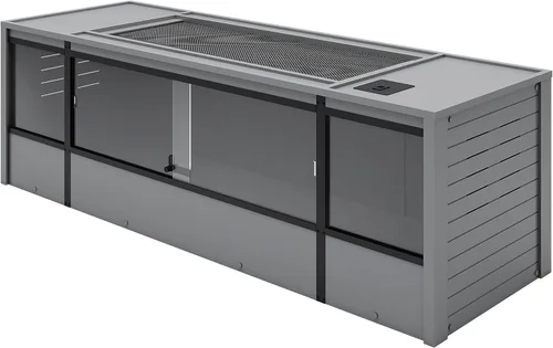Miniatura 14 de New Age Pet ECOFLEX - Hábitat grande para reptiles de 48 pulgadas de ancho, Mojave Lounge para serpientes, tortugas y lagartos en arce, negro y Gris