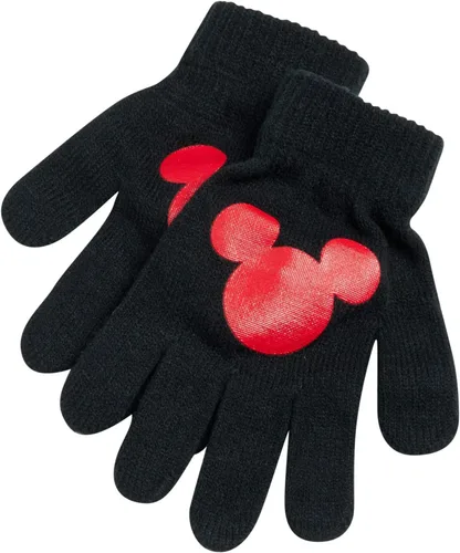 Miniatura 3 de Disney Conjunto de gorro de invierno de Mickey Mouse y 2 pares de guantes o guantes (edad 2-7)