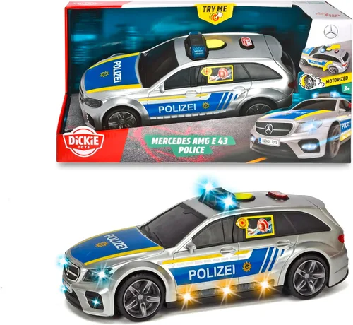 Miniatura 6 de Dickie Toys 203716018ONL Mercedes AMG E43 (11.8 in) - Camión de bomberos motorizado con luz y sonido - para niños a partir de 3 años, individual