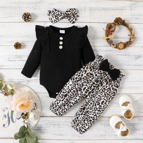 Miniatura 6 de PATPAT Baby Girl Clothes Long Sleeve Outfits Set Baby Girl Trousers Set