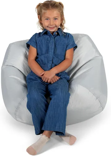Miniatura 9 de Big Joe Silla Puf Clásica para Dormitorio de Niños y Rincón de Lectura, Azul Marino Fácil de Limpiar, Mezcla Duradera de Nylon y Poliéster, 2 Pies
