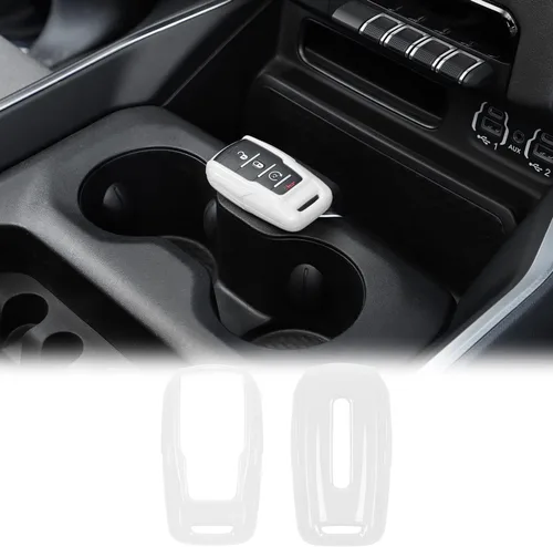 Miniatura 9 de Funda de llavero ABS para Dodge RAM 1500 2500 3500 2018-21023, carcasa protectora de llavero inteligente sin llave (azul)