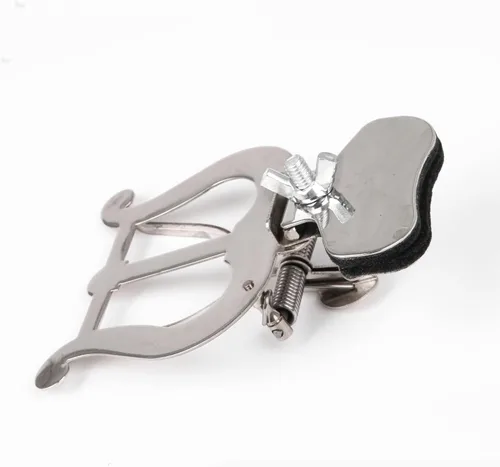 Miniatura 7 de Lovermusic Clip de chapa metálica portátil de plata Clip de página de trombón para libro de música Clip de partituras de aprendizaje accesorio