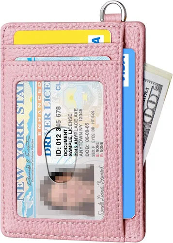 Miniatura 2 de FurArt - Cartera minimalista delgada con bolsillo frontal, bloqueo de identificación de radiofrecuencia (RFID), tarjetero, para hombres y mujeres