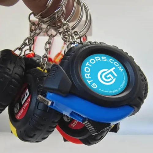Miniatura 40 de GT/ Rotors Juego de 6 piezas - 4x Llave de trinquete de 10mm para llavero + Llavero con cinta métrica de 3 pies + Llave de trinquete mini mono All 4