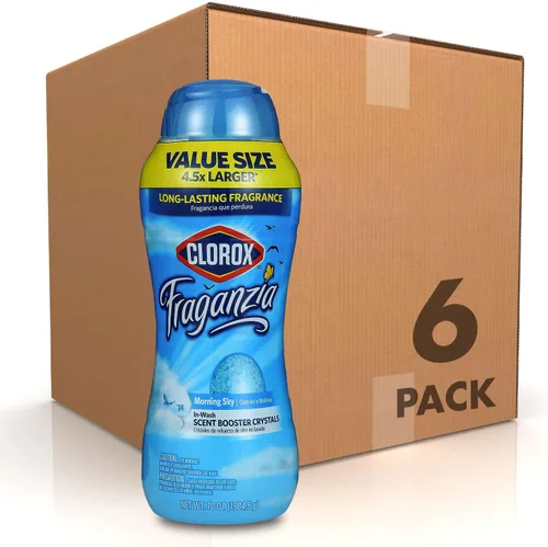 Miniatura 38 de Clorox Fraganzia Cristales Potenciadores de Aroma para Ropa con Fragancia Cielo Matutino - Perlas Aromáticas Perfumadas para el Lavado que Dejan