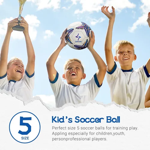 Miniatura 3 de Balones de fútbol Saretas que brillan en la oscuridad, tamaño 5, balón de regalo nocturno para adolescentes, junior y adultos, juego