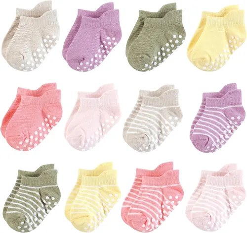 Miniatura 10 de Hudson Baby Calcetines antideslizantes unisex para bebé, Rosado Multi Girl