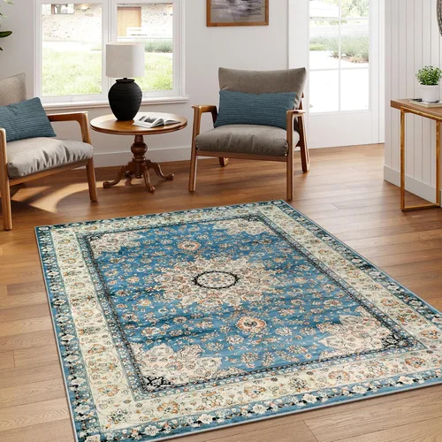 Miniatura 312 de Lahome Alfombra Bohemia Tribal Lavable de 3 x 5, Alfombras Antideslizantes para Entrada, Dormitorio, Sala de Estar, Vintage, Ultra Suave, No