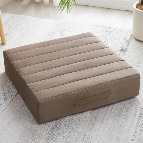 Miniatura 15 de JKMAX 2 Piezas Almohadas de Espuma de Alta Densidad para Piso - Almohadas Grandes Mejoradas para Asientos de Adultos - Cojín de Piso para Exteriores