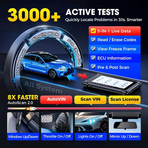 Miniatura 6 de Autel Escáner MaxiSys MS906 PRO, MS906Pro 2026 Igual que MS906MAX, ECU superior Elite 2.0 de MS906BT MP900BT MP900 MS908S, prueba bidireccional 3K+