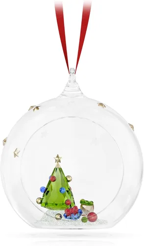 Swarovski Decoración y regalos de bola de árbol de alegría navideña