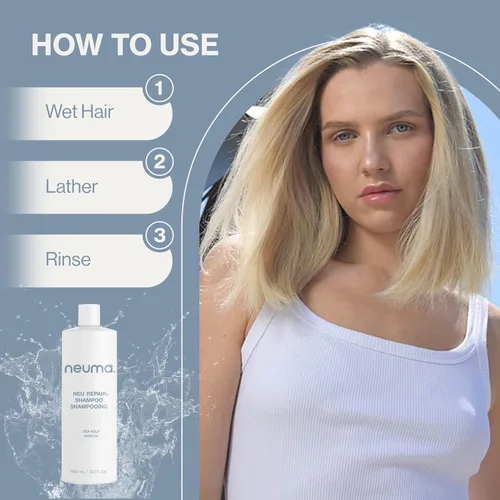 Miniatura 9 de Neuma Neu Repair Shampoo - Revitalizes, and Strengthens Damaged Hair, Sulfate-Free, Lemon, Lavender and Fir Needle Scent