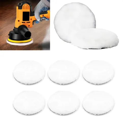 8 piezas de almohadillas de pulido de 5 pulgadas para almohadillas de pulido orbital de 5" con gancho y bucle de Swagwert