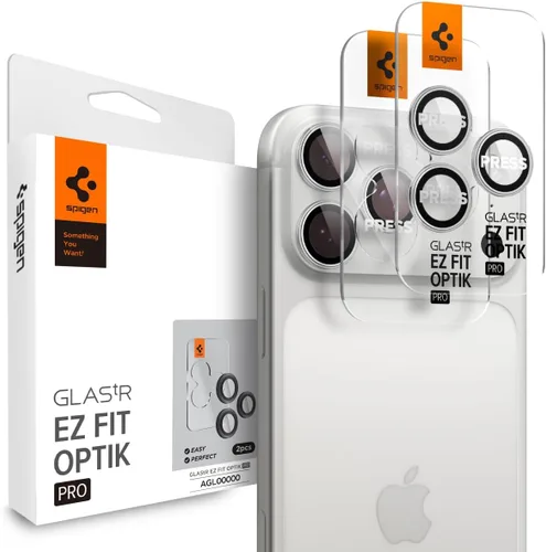 Spigen Protector de pantalla para lente de cámara [GlasTR EZ Fit Optik Pro] Diseñado para iPhone 17 Pro Max | iPhone 17 Pro [Compatible con fundas]