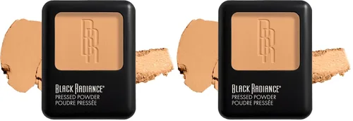 Miniatura 9 de Black Radiance Polvo prensado, acabado mate rico en pigmentos para tonos de piel claros, compacto absorbente de aceite con espejo y esponja