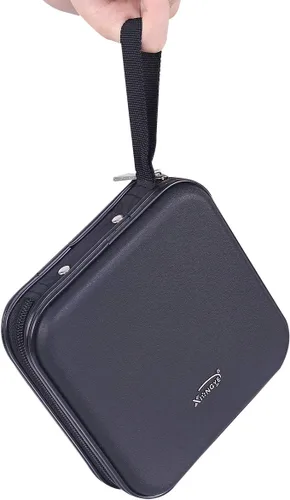 Miniatura 6 de Cartera de CD DVD, Capacidad de 32 Unidades, Resistente, Funda para Discos de DVD/CD para Coche, Disco de Almacenamiento Portátil para DVD/VCD