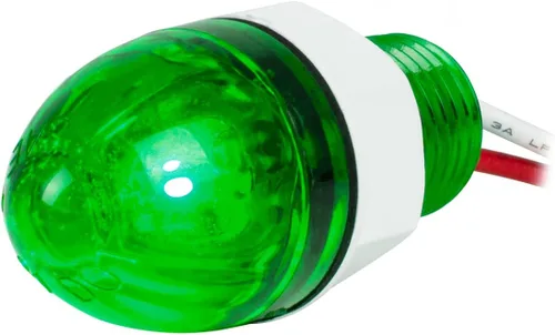 Miniatura 19 de GG Grand General 75390 Mini empuje/tornillo sandía ámbar/ámbar luz LED con tuerca 1 pulgada