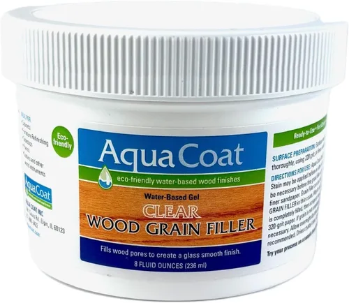 Miniatura 11 de Aqua Coat Gel Rellenador de Veta de Madera Transparente a Base de Agua, Secado Rápido, Bajo Olor, Bajo VOC, Lijable, Teñible y Pintable, Fácil