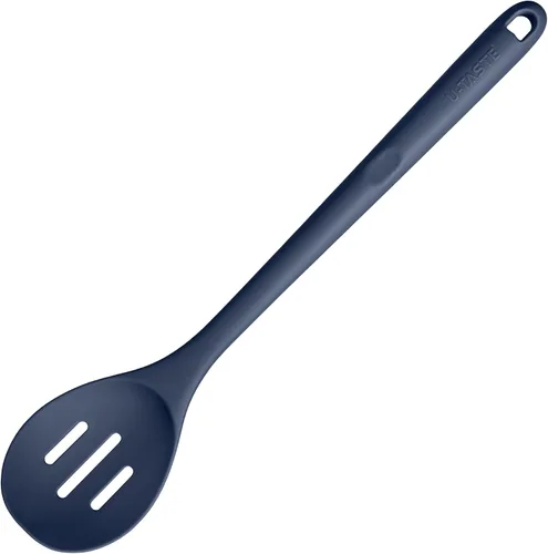 Miniatura 17 de Cuchara ranurada resistente al calor de 600ºF: U-Taste - Cuchara de cocina sólida de cocina de 13.3 pulgadas, utensilio de goma antiadherente de (4)