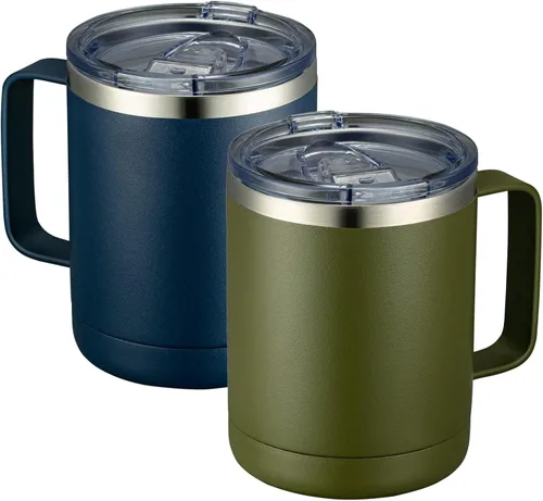 Miniatura 23 de MEWAY - Taza de café con asa, vaso térmico
