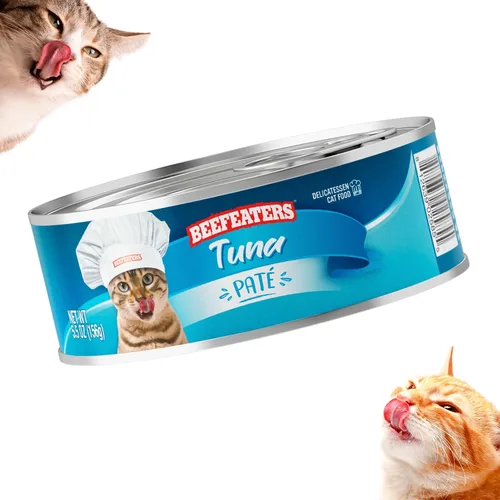 Miniatura 4 de Beefeaters Paté de atún para gatos, comida húmeda para gatos, 5.5 onzas (paquete de 24 unidades), alimento húmedo para adultos con taurina, comida