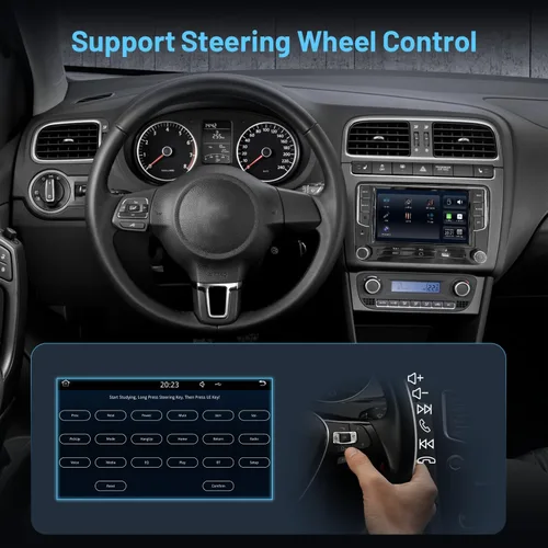 Miniatura 6 de Sistema Linux estable de 7 pulgadas estéreo de coche para VW Golf Passat Jetta Tiguan, Plug & Play conserva la pantalla y los botones originales