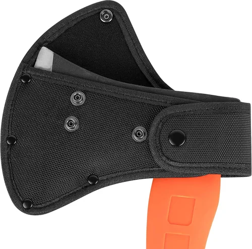 Linkidea Funda de nailon para hacha de 4 pulgadas, funda protectora de hacha de doble broche para acampar y herramientas de supervivencia al aire