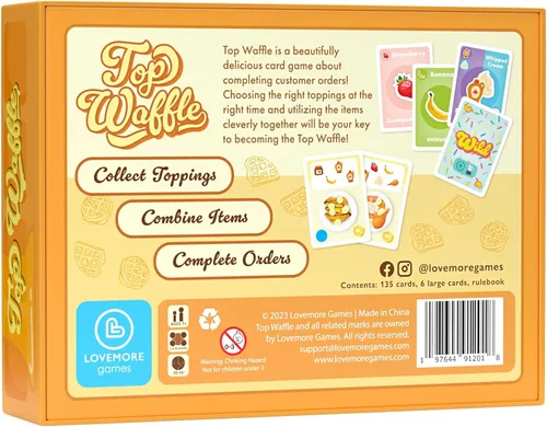 Miniatura 6 de Juego de cartas Top Waffle – Juego maravillosamente delicioso para niños, adolescentes, adultos y noche de juego familiar – Gran regalo para mayores