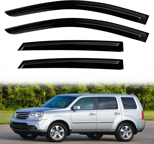 Miniatura 7 de Viseras de ventana protectores de lluvia para Chevy Equinox 2018 2019 2020 2021 2022 2023 2024