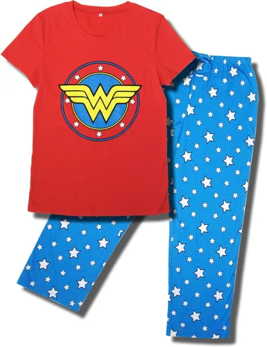 Miniatura 2 de Conjunto de pijama de superhéroe para mujer, Rojo