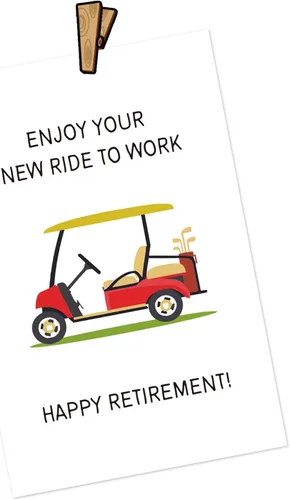 Miniatura 3 de Tarjeta de feliz jubilación amante del golf, divertida tarjeta de golfista marido, regalo de despedida para papá, disfruta de tu nueva tarjeta