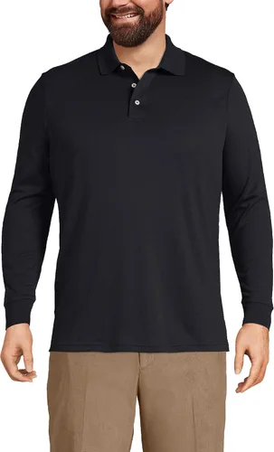 Miniatura 3 de Lands' End - Camisa polo muy suave de manga larga para hombre