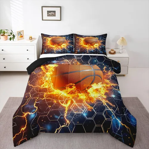 Miniatura 25 de Erosebridal Juego de edredón de bandera estadounidense tamaño individual para niños y adolescentes, juego de ropa de cama de camuflaje, edredón