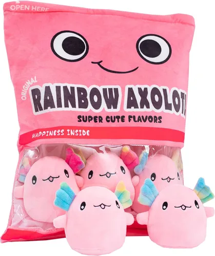 Miniatura 10 de Nenalayo Muñeco de Peluche Una Bolsa de Juguete de Peluche Alienígena Almohada de Bocadillo Suave de Peluche Relleno Juguete de Peluche de Rendición