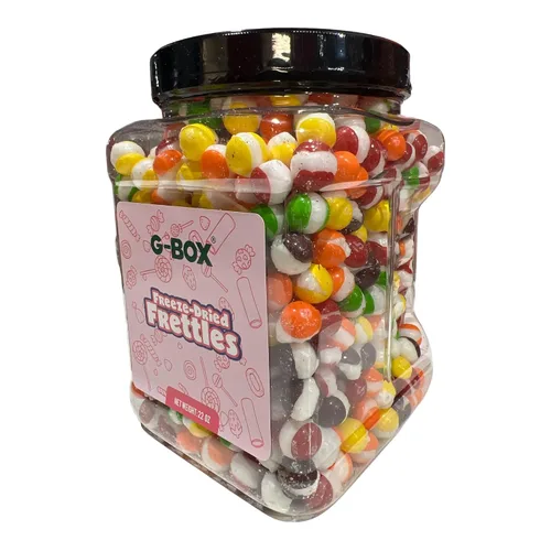 Miniatura 5 de G-BOX 22 OZ de dulces liofilizados Frettles, Premium hecho en EE. UU., delicioso crujiente con sabor a fruta, artículos de tendencia de TikTok