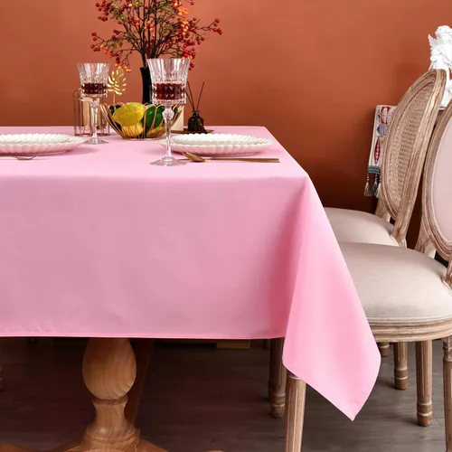 Miniatura 22 de MEANMOY Mantel cuadrado de poliéster lavable, resistente al agua y a las manchas, de 210 GSM, de 54 x 54 pulgadas, mantel de mesa rectangular sin