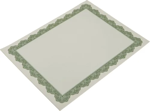 Miniatura 3 de Certificados Optima Green con sellos de lámina dorada, 8.5 x 11, sello de 1.75 pulgadas, paquete de 25 (39452S)