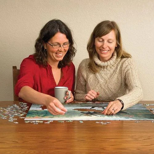 Miniatura 3 de Cobble Hill - Rompecabezas de 1000 piezas - Moose Crossing - Póster de muestra incluido