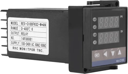 Miniatura 9 de Controlador de temperatura PID digital REX-C100 Regulador de temperatura del termostato 100-240 V Salida de relé 1500VAC, 14 bits