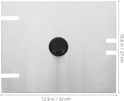 Miniatura 2 de Luxshiny Tapa de repuesto para freidora eléctrica de acero inoxidable con superficie antiadherente y pantalla de escoria fácil de limpiar