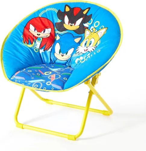 Miniatura 8 de Nickelodeon Teenage Mutant Ninja Turtles Silla Platillo, Silla Plegable para Niños de 23" con Marco de Metal, Diseño Mutant Mayhem, Edades 3+