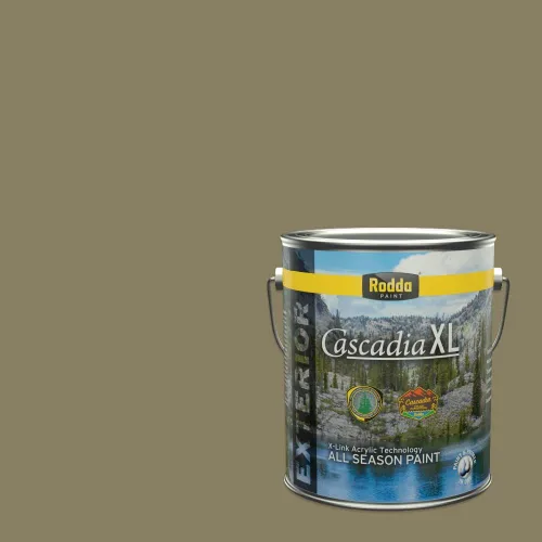 Miniatura 148 de Rodda Paint CASCADIA XL Pintura e imprimación satinada exterior en uno, cuarto de galón, resistencia industrial