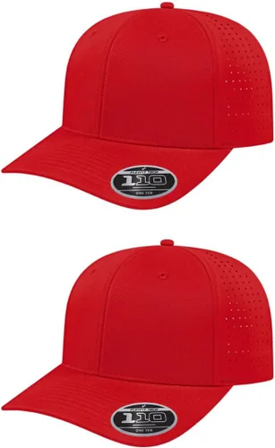 Miniatura 54 de Cap America i8533 Flexfit 110 Gorra Snapback Perforada de Rendimiento de Perfil Medio de 6 Paneles con Protección UV y Snapback Ajustable