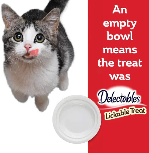 Miniatura 7 de Delectables - Golosina para lamer pollo y atún para gatos, 1.4 onzas, 12 unidades (paquete de 8)