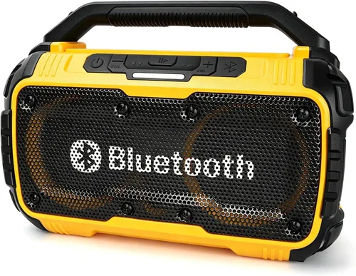 Miniatura 9 de Altavoz Bluetooth inalámbrico compatible con batería Makita de 18 V máximo, Boombox inalámbrico portátil de 80 W, duradero para lugares de trabajo