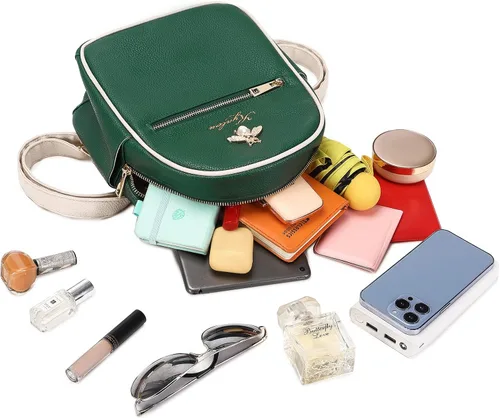 Miniatura 5 de Mochila pequeña para mujer, Verde, Mochilas Daypack