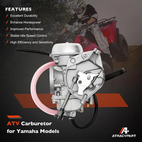 Miniatura 2 de Carburador KVF360 compatible con Kawasaki Prairie 360 2003-2013 KVF 360 KVF360A KVF360B KVF360C sustituye a carbohidratos # 15003-1686