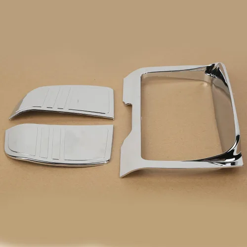 Miniatura 5 de TCT-MOTORPARTS Tri Line - Cubierta de calibre estéreo para Harley Touring Modelos Electra Street Tri Glide Ultra Limited FLHTK Road King FLHR